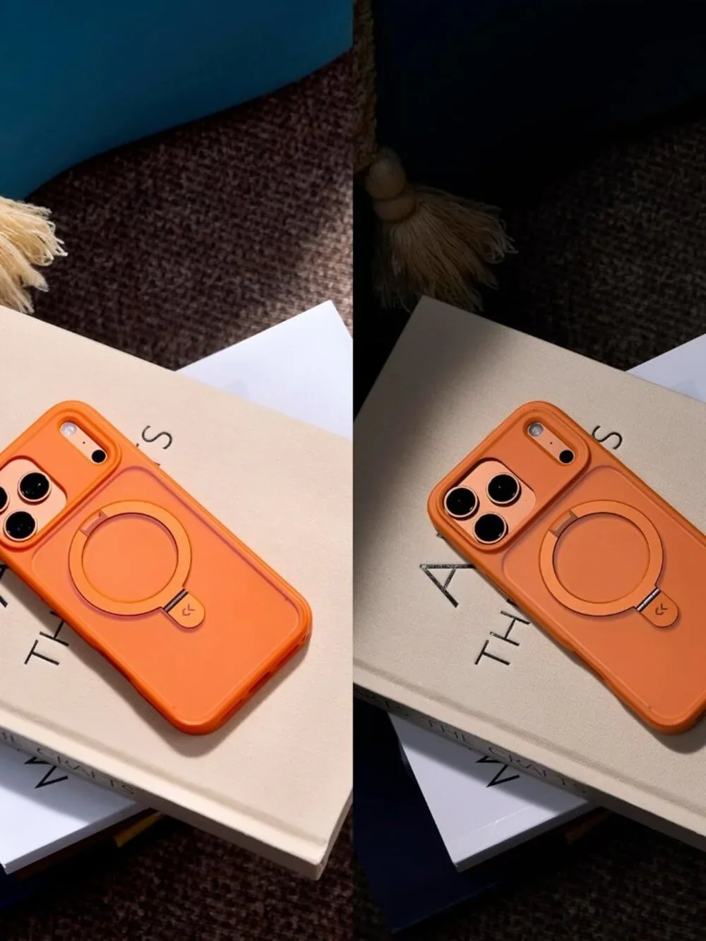 CASEKOO iPhone 17 Pro Case Ultra Magnetic Stand MagSafe Shockproof Orange